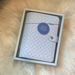 kikki.K Medium Ice Blue Saffiano Leather Personal Planner